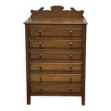 English mahogany music cabinet from the early 20th century