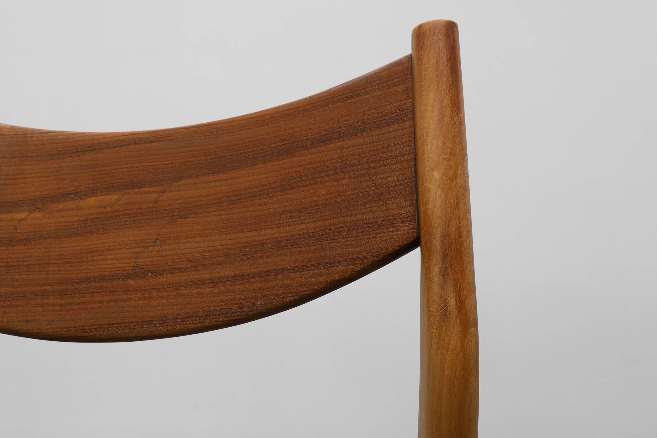 Set of Six Mid-Century Modern Belgian Teak Dining Chairs, 1960s