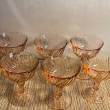 6 Rosaline champagne glasses