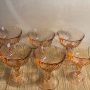 6 coupes à champagne Rosaline