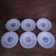 6 floral half porcelain deep plates KIFO Amandinoise