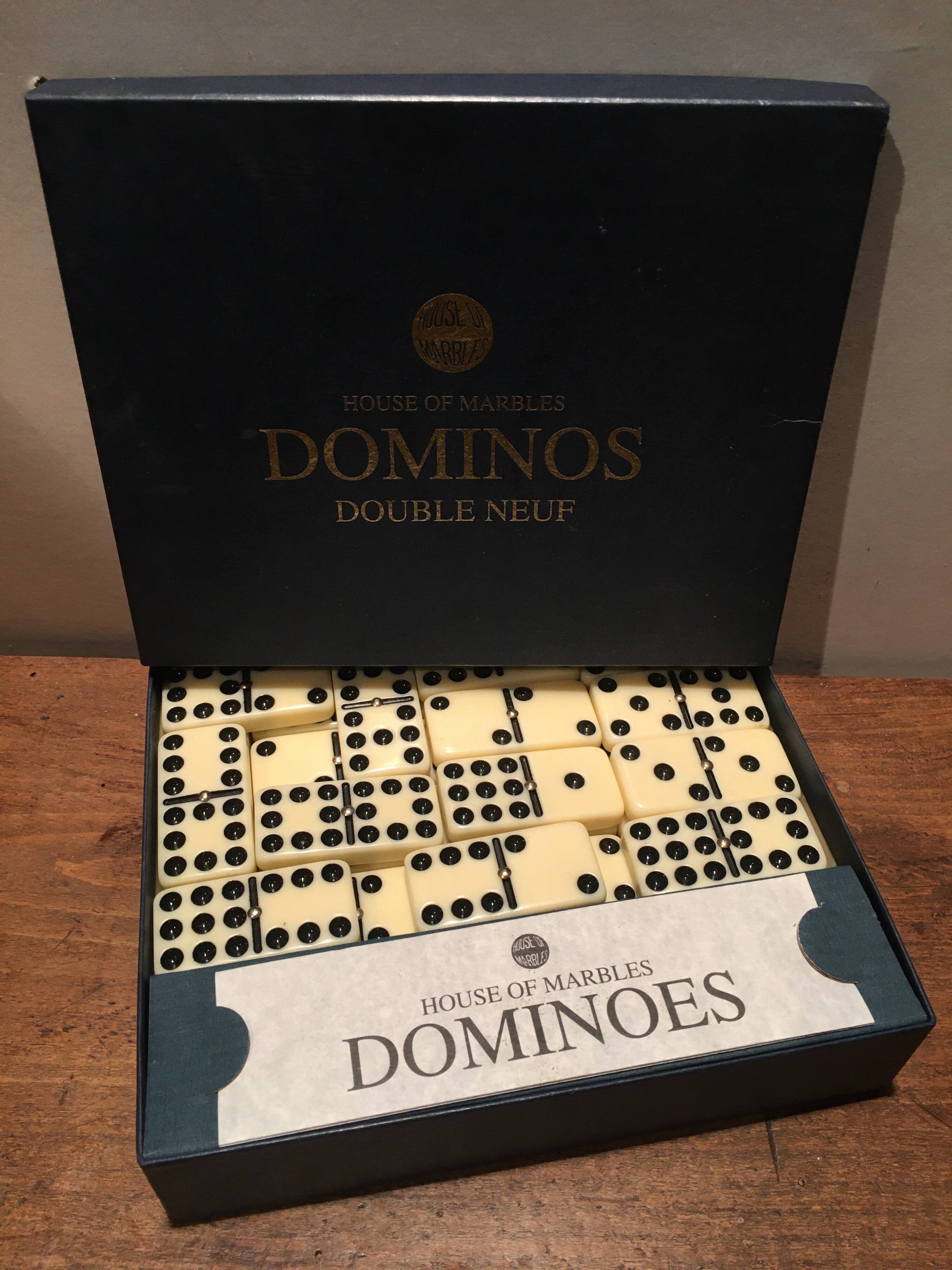 Double domino box 9 "house of marbles"