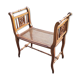 Former walnut cane music bench