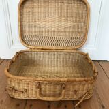 Large rattan suitcase 48 cm x 35 cm