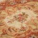 Handmade European Vintage Aubusson Kilim 275 cm x 364 cm