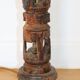Large African art tower lamp base unique piece