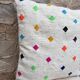 Handmade Berber wool Kilim cushion: Moroccan floor cushion