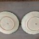 Set of 2 strawberry plates Majolica Barbotine