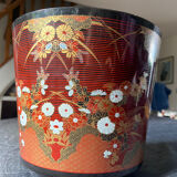 Cache pot vide poche design déco Japon fleurs art nouveau