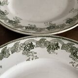 Iron earth dessert plates Moulins des loups Violetta