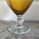 Vintage Bohemian Crystal Pitcher Jug Vcelnicka Orange Smoke