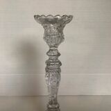 Vallerysthal candle holder in art deco molded glass