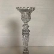 Bougeoir vallerysthal en verre moulé art déco