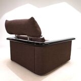 Fauteuil lounge Tecno avec structure en laque piano, 1970