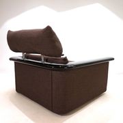 Fauteuil lounge Tecno avec structure en laque piano, 1970