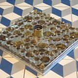 1970 glass wall light by Heinz Neuhaus