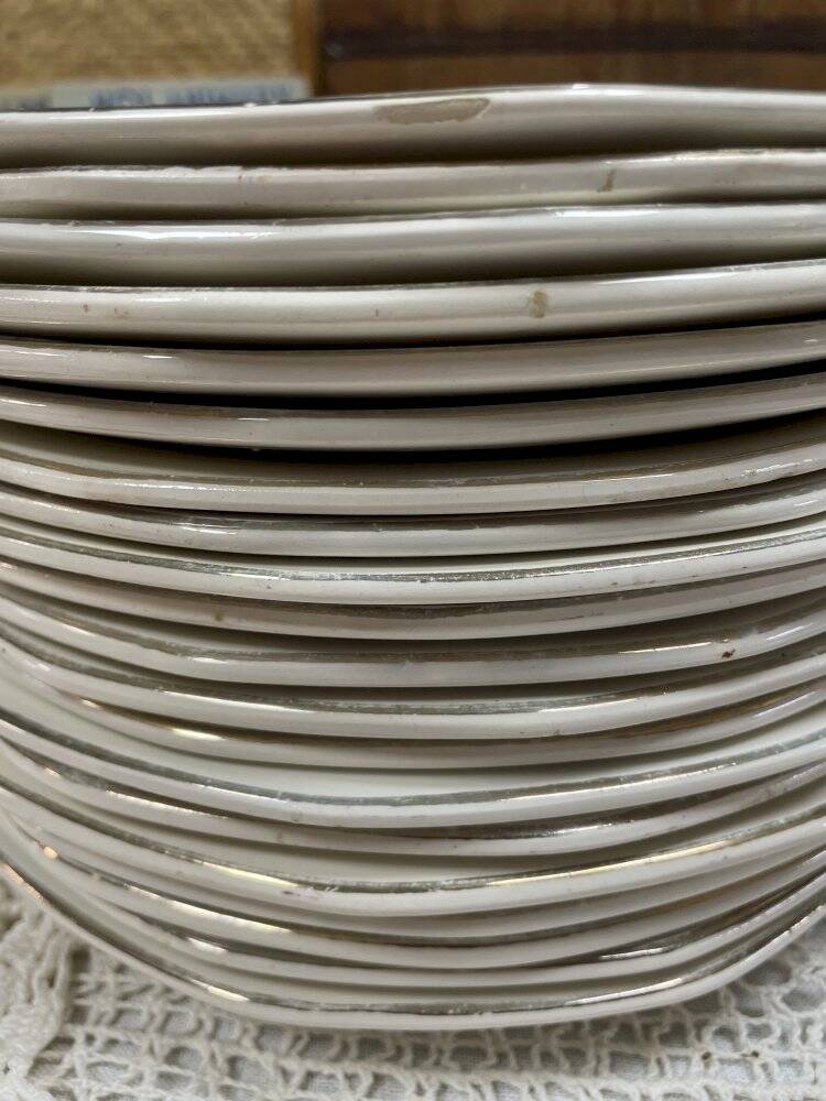Set of 10 flat plates Digoin & Sarreguemines Nanteuil