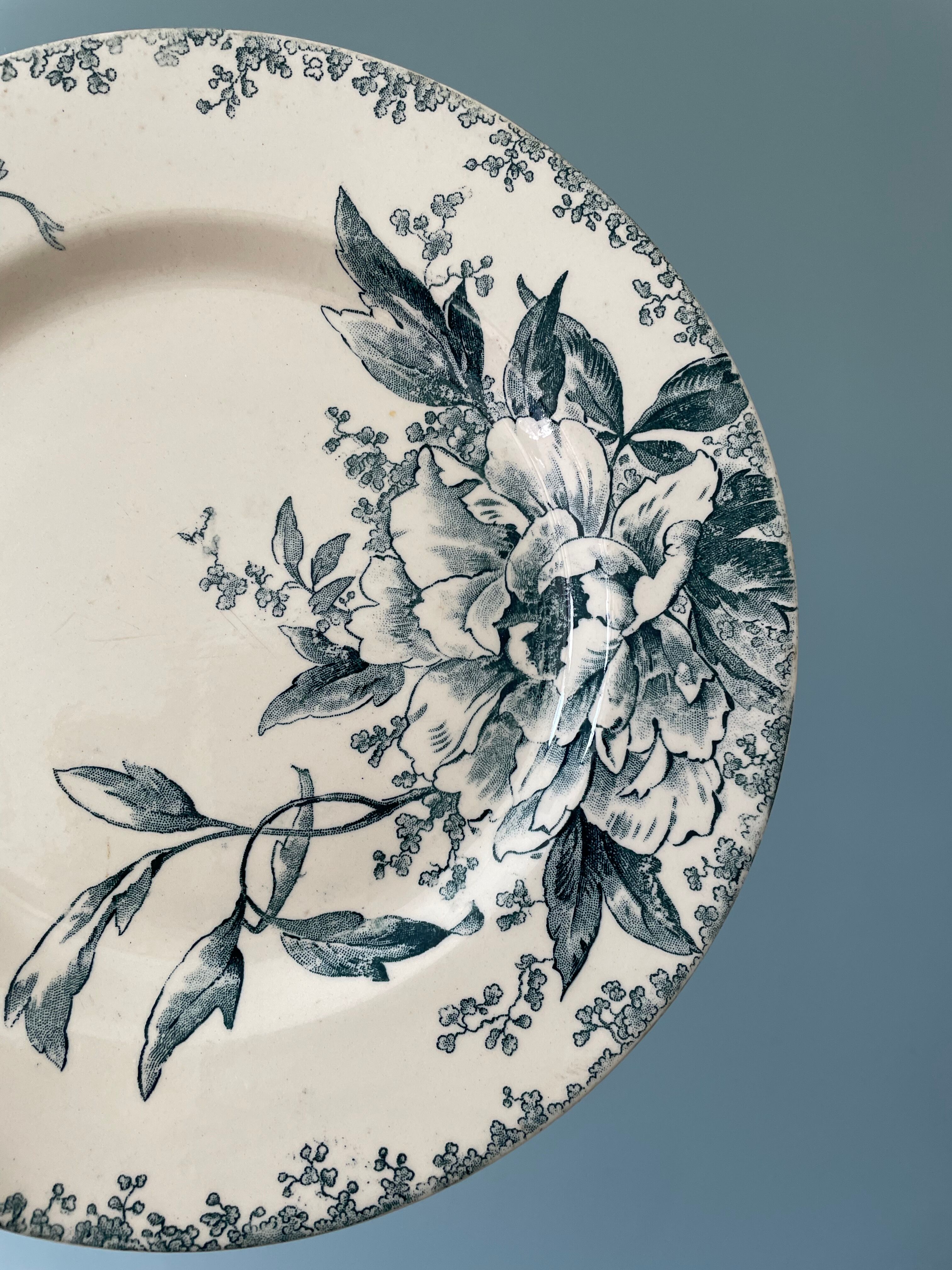 Compotier Terre de Fer, Milan collection, Gien porcelain