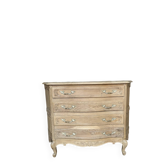 Commode ancienne en chêne – style Louis XV – 4 tiroirs