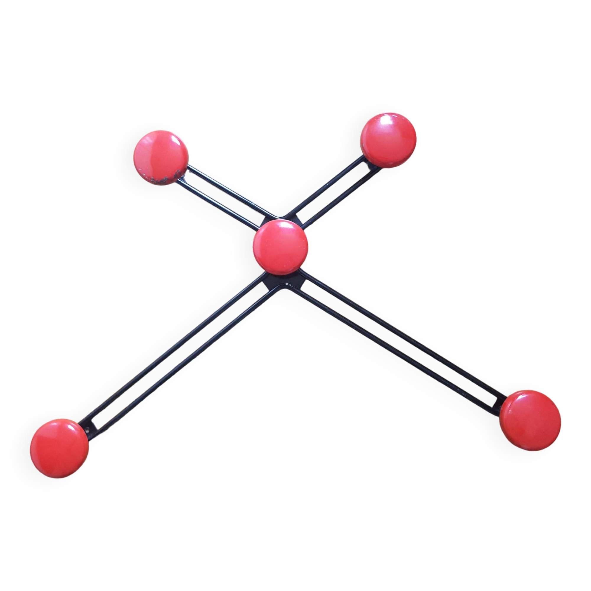 Vintage star wall coat rack