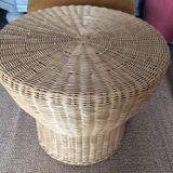 Wicker coffee table