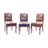 Suite de 3 chaises époque Louis Philippe