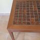 Table basse danoise en teck et céramique, 1960