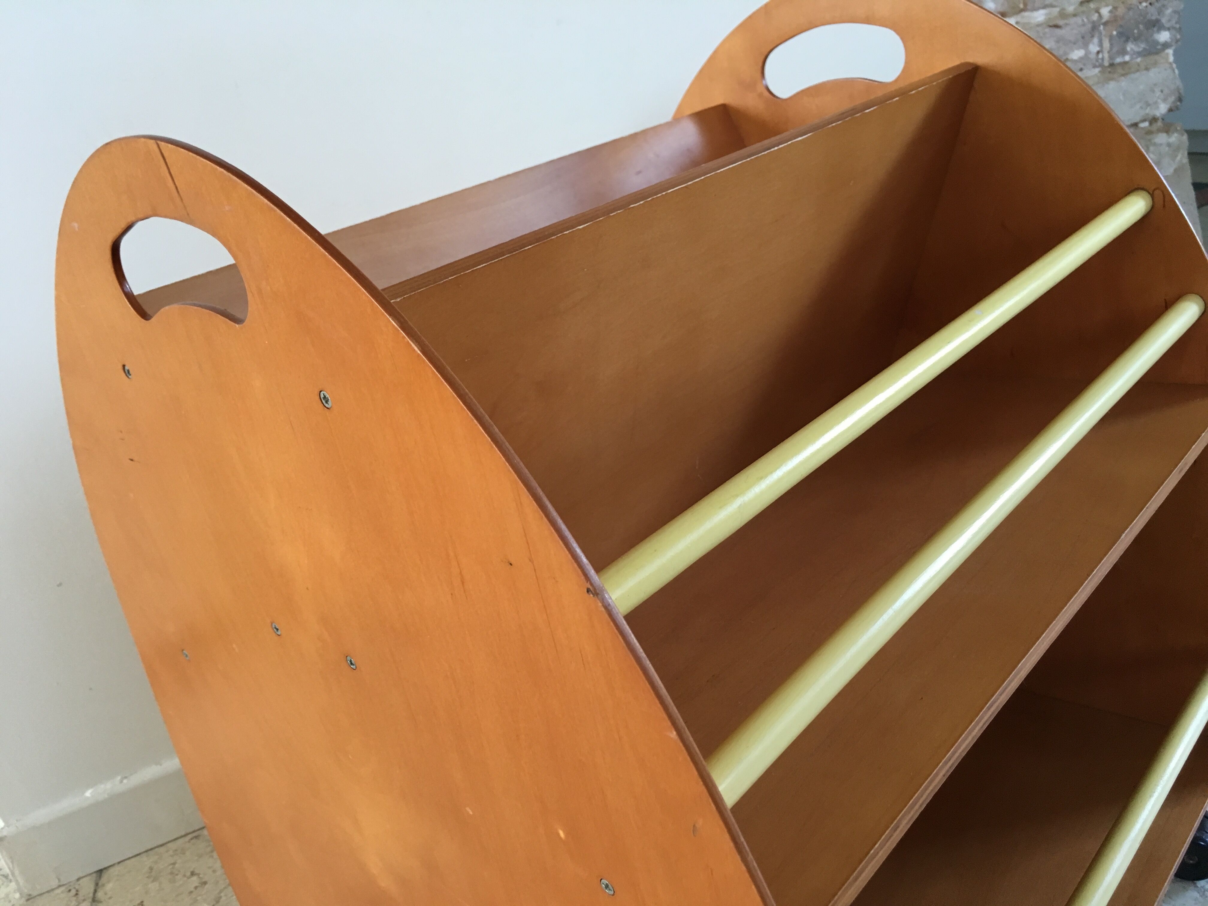 Library on vintage wheels