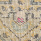Tapis turc jaune oriental, 137x211cm