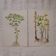 Set of 2 botanical plates Omblette and Orobranche du trèfle
