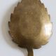 Empty pocket vintage brass sheet