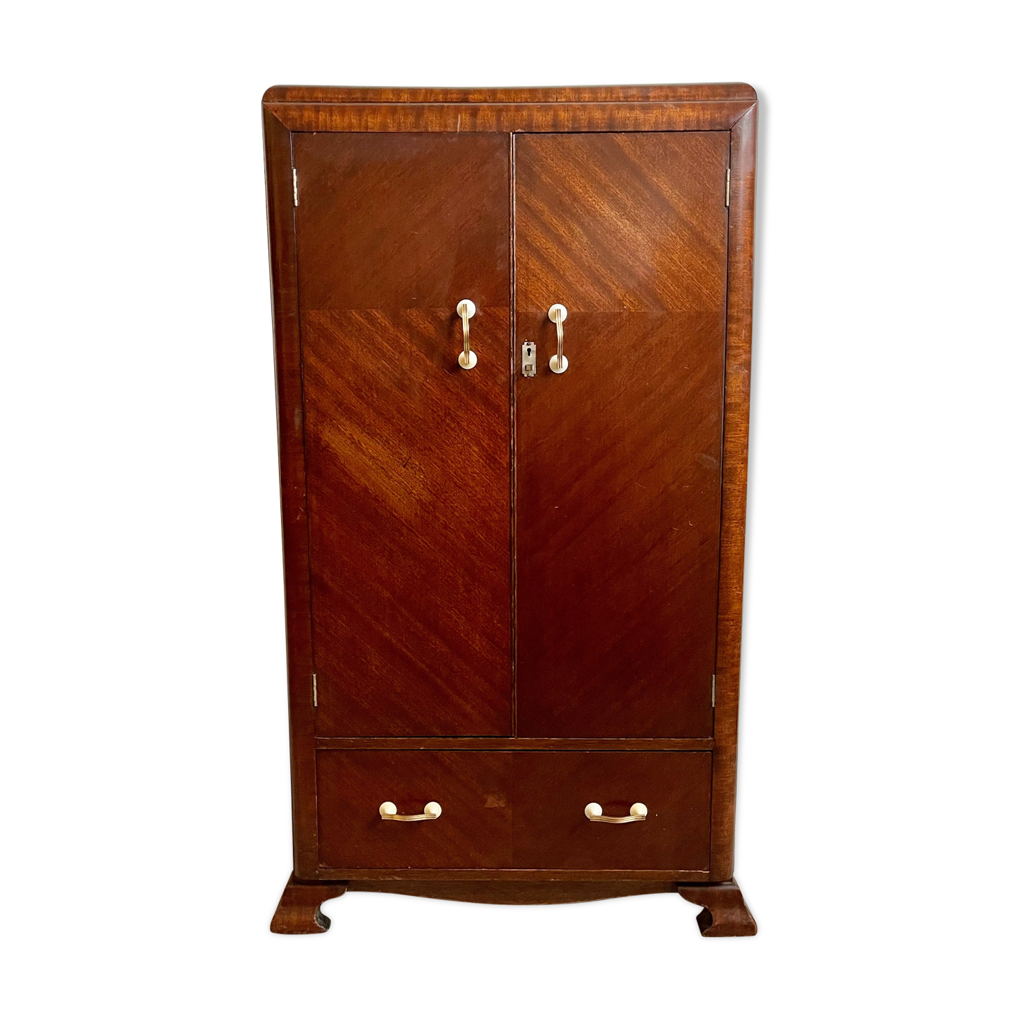 Art deco gentleman's single wardrobe