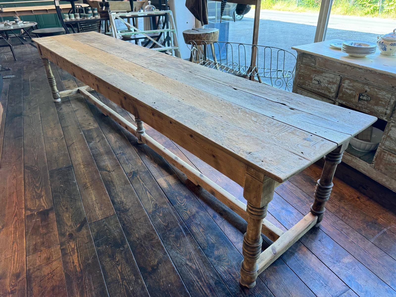 Grande table de couvent en chêne