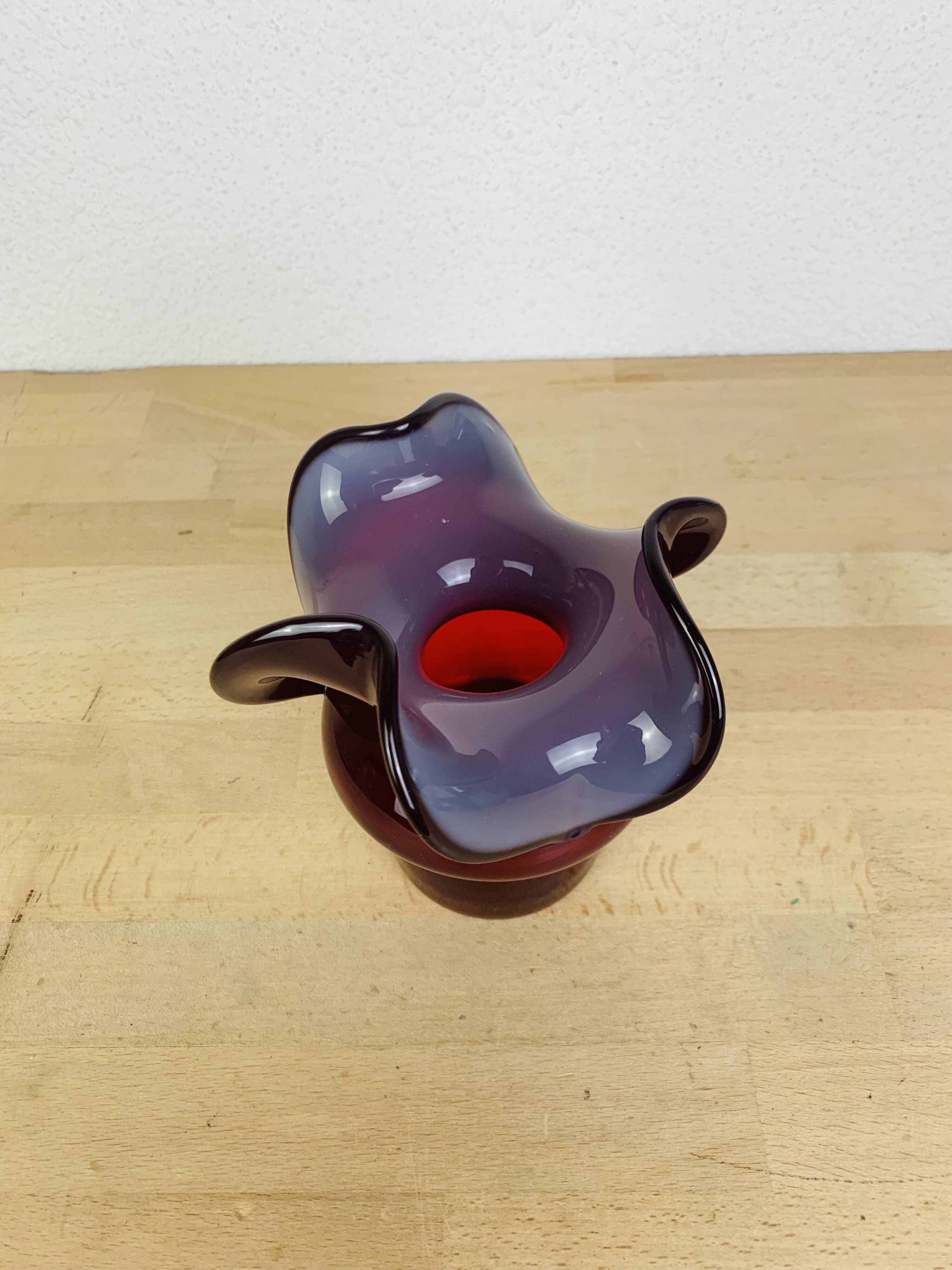 Donkey Vase by Czeslaw Zuber, blown glass, 1970