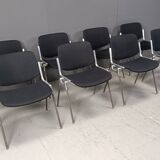 Vintage Dsc 106 Side Chairs By Giancarlo Piretti For Castelli, Set Of 8