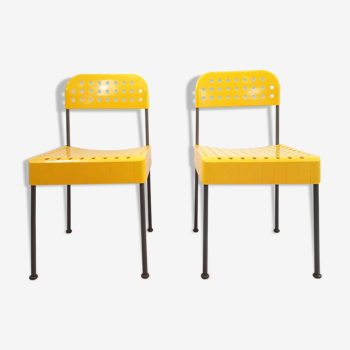 Pair of Box chairs, design Enzo Mari for Anonima Castelli