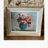 Oil on canvas bouquet