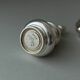 Silver-plated vintage salt shaker and pepper mill set, 1970s Italy, elegant metal table décor