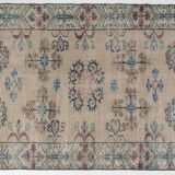 Flower Design Oushak Carpet