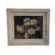 Peinture à l'huile sur toile, nature morte aux fleurs, bouquet, école française, début XXème, cadre