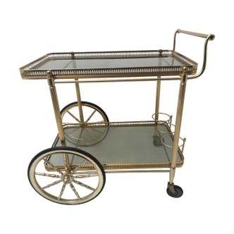 Desserte  roulante vintage doré
