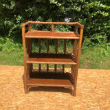 Rattan shelf .