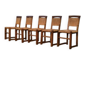 ensemble de 5 chaises