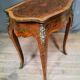 Table  Louis XV  en marqueterie rouge