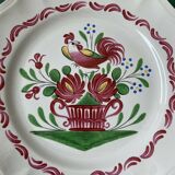 Decorative collection plate earthenware Est France St Clément