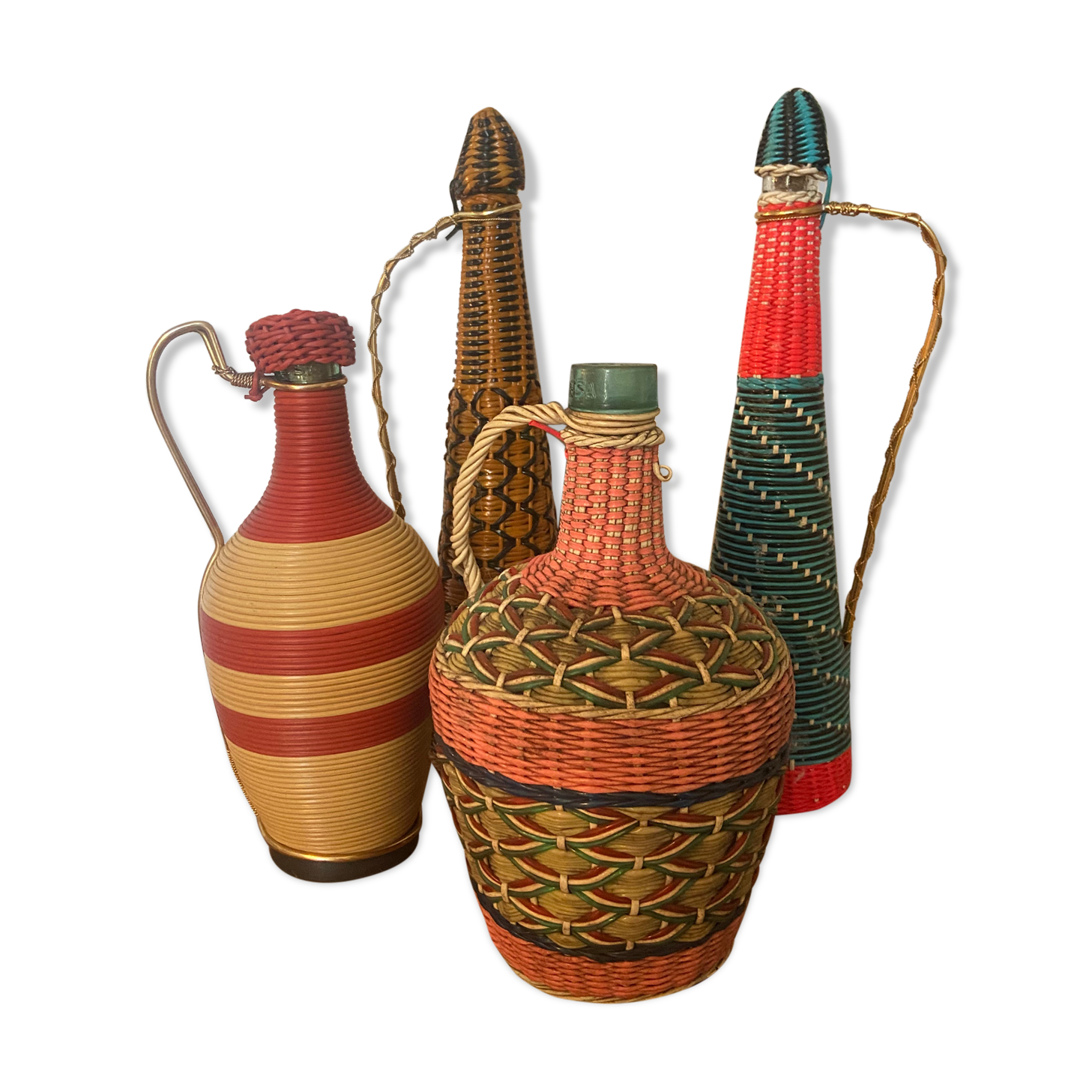 Vintage scoubidou bottle series