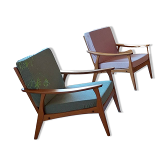 pair of Scandinavian style armchairs
