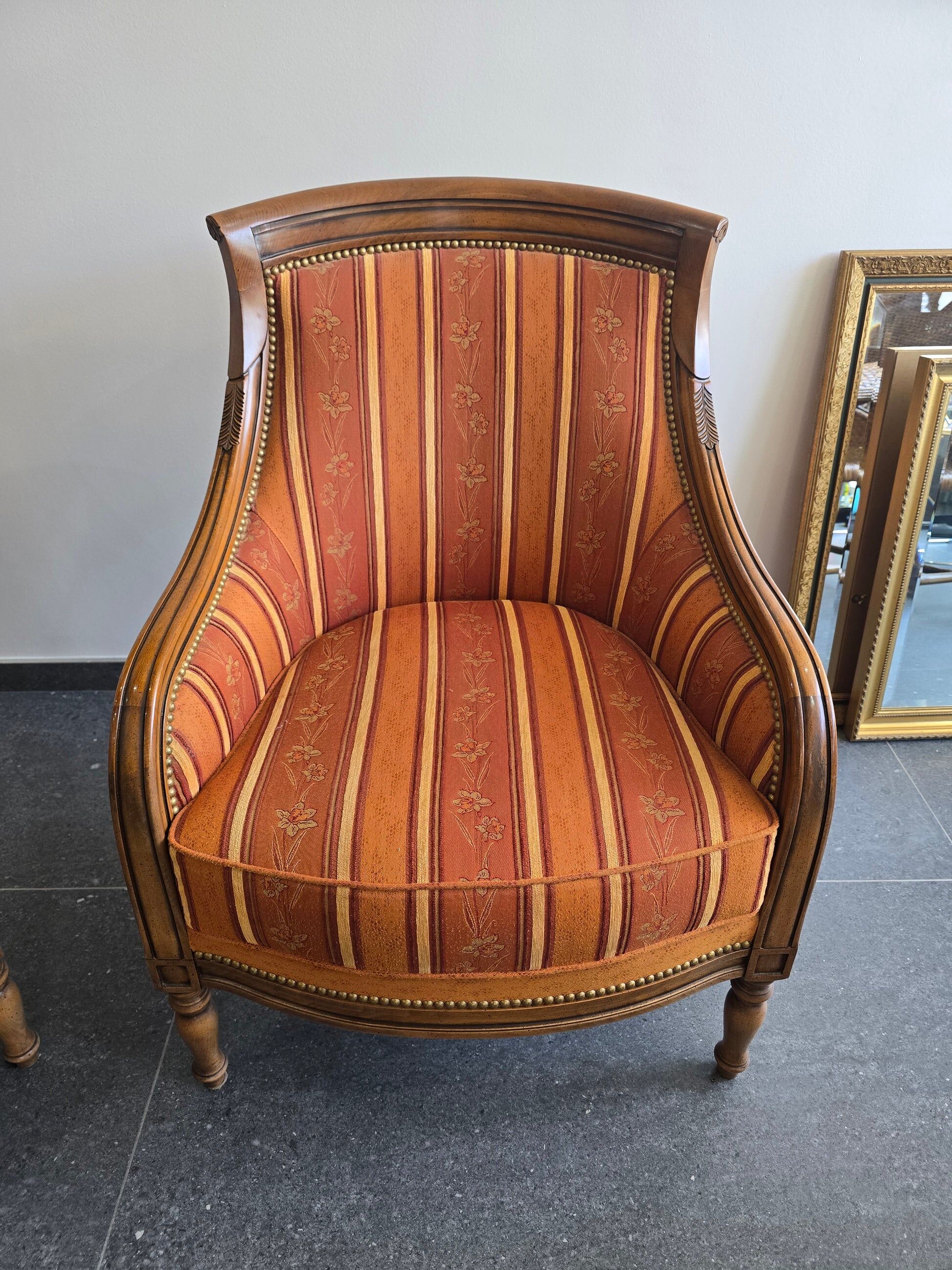 Pair of high-quality bergère armchairs – Manufacture SE