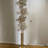 Italian lotus flower floor lamp