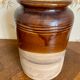 Old sandstone pot with cork lid